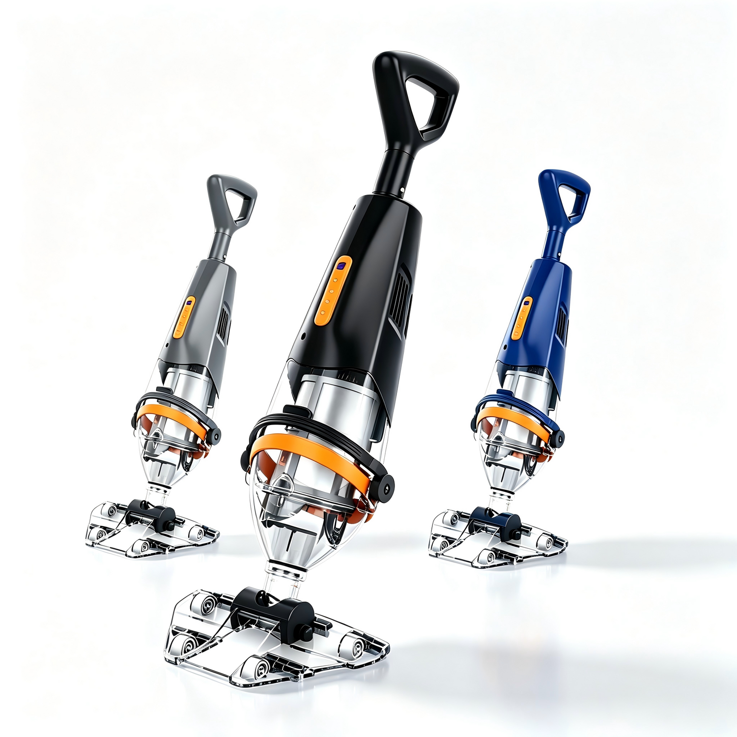 Three-color Great Shark cordless pool cleaner main product shot