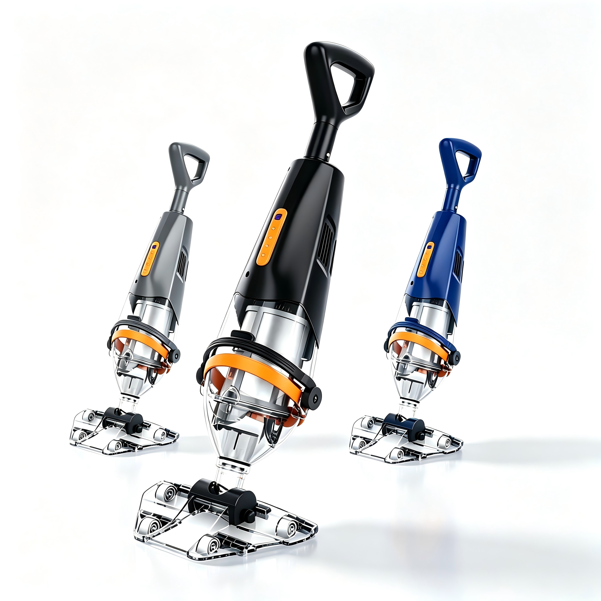 Three-color Great Shark cordless pool cleaner main product shot