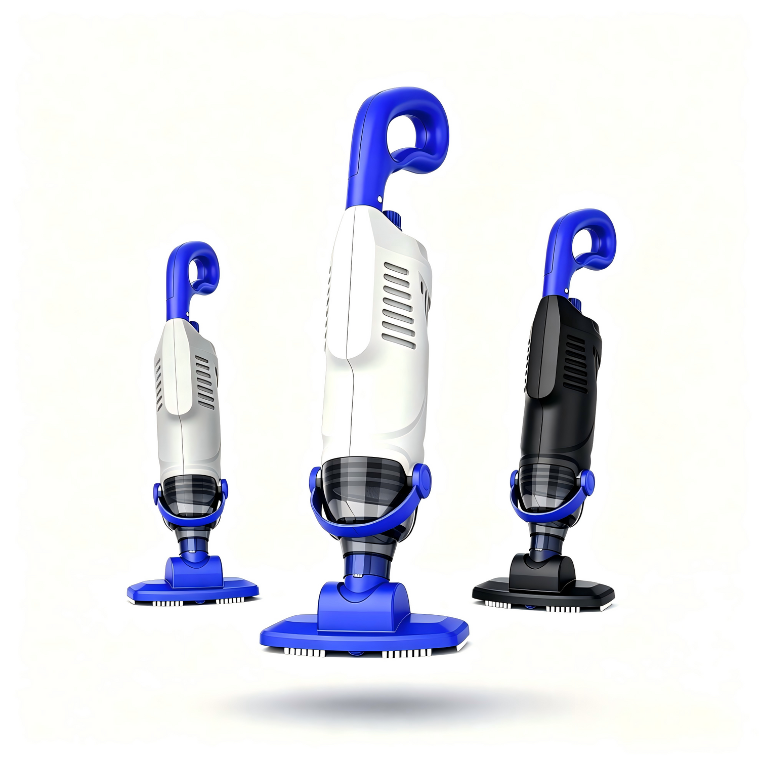 Three-color cordless handheld pool vacuum main product display