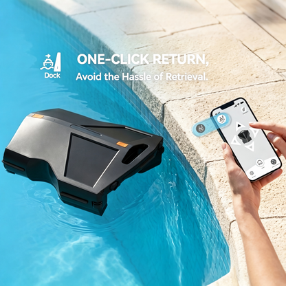 MANTA M1 pool robot one-click auto return to pool edge